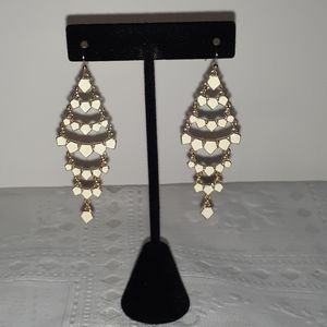 White earrings